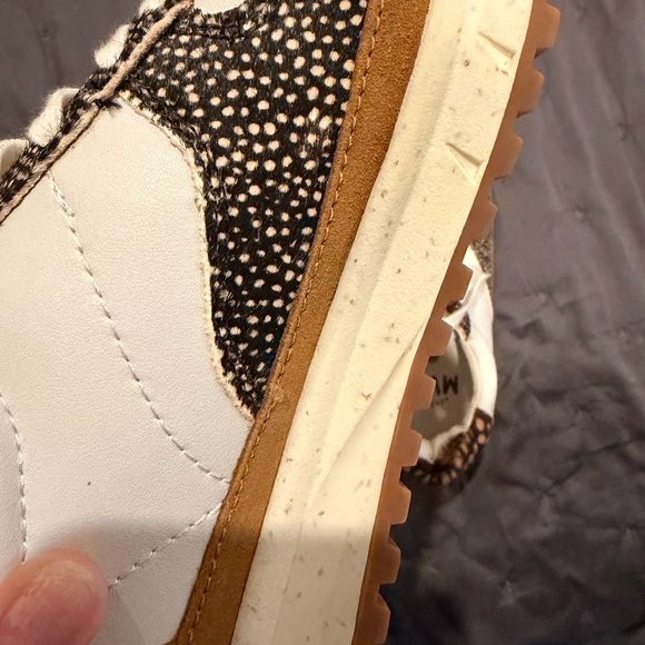 MWL by Madewell Women's Dotted Calf Hair, Leopard, and Brown Sneakers (New) - Picture 9 of 10